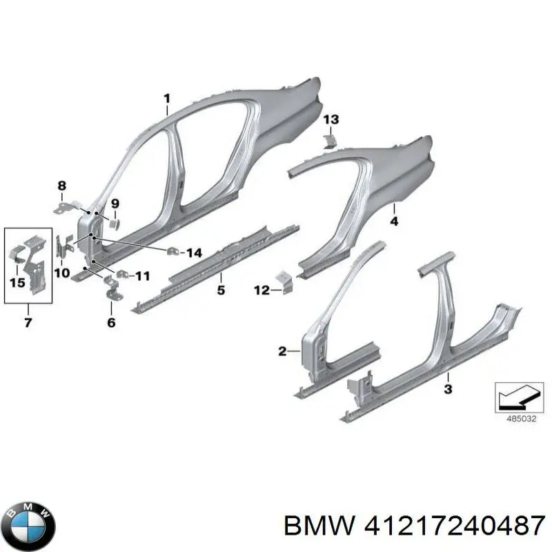 Крило заднє на BMW 5 (F10)