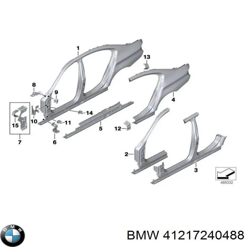 Крило праве заднє на BMW 5 (F10)
