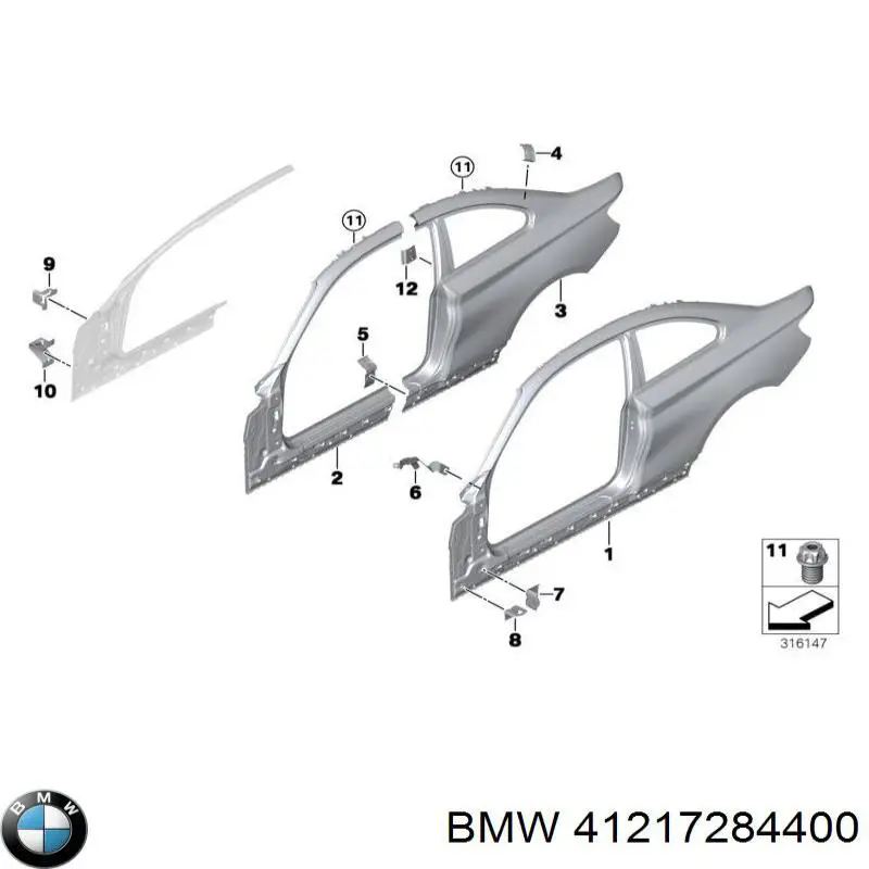 Купити 41217284400 BMW 