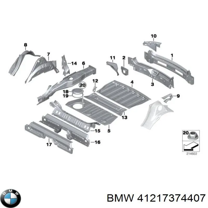 Купити 41217374407 BMW 