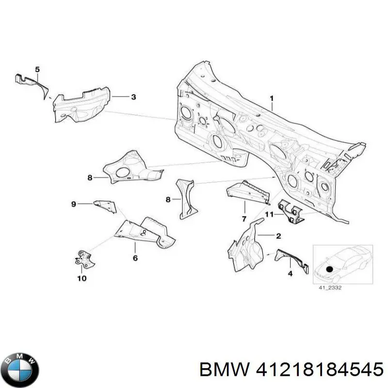 Купити 41218184545 BMW 