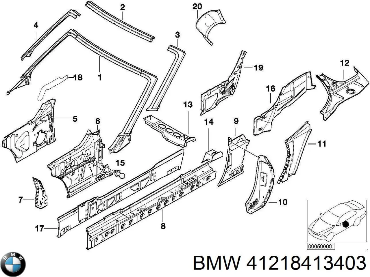 Купити 41218413403 BMW 