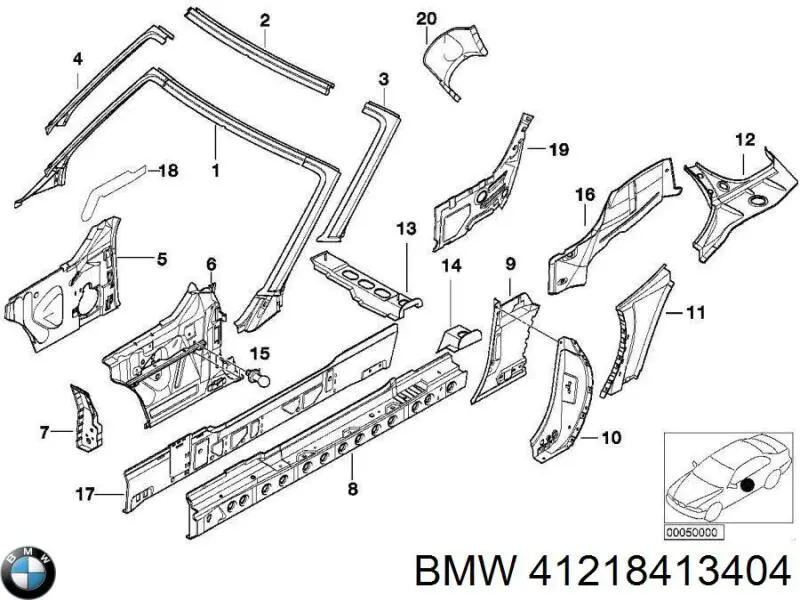 Купити 41218413404 BMW 