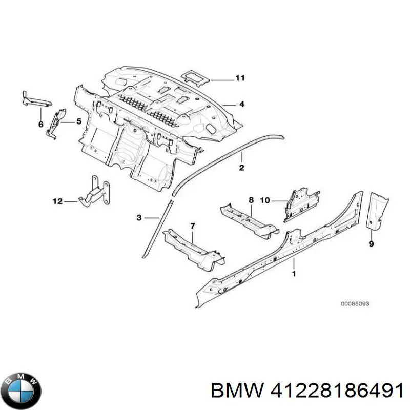 Купити 41228186491 BMW 