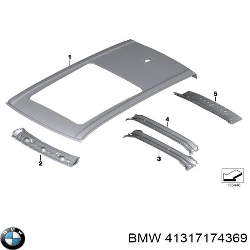 41317174369 BMW Дах кабіни (кузова)