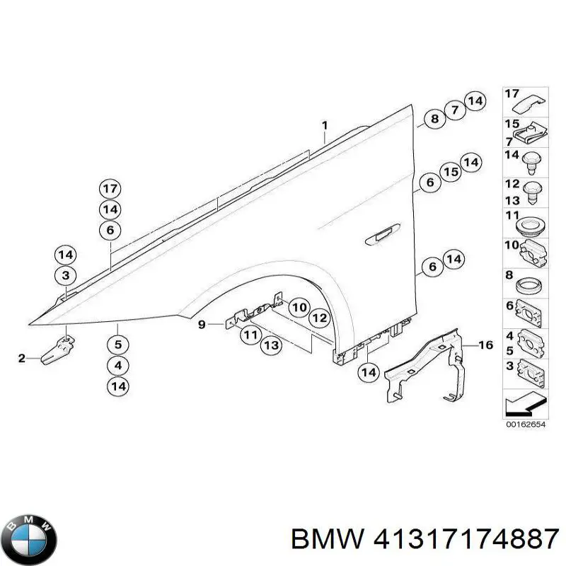  BMW 41317174887 ціна, від 6.25 USD