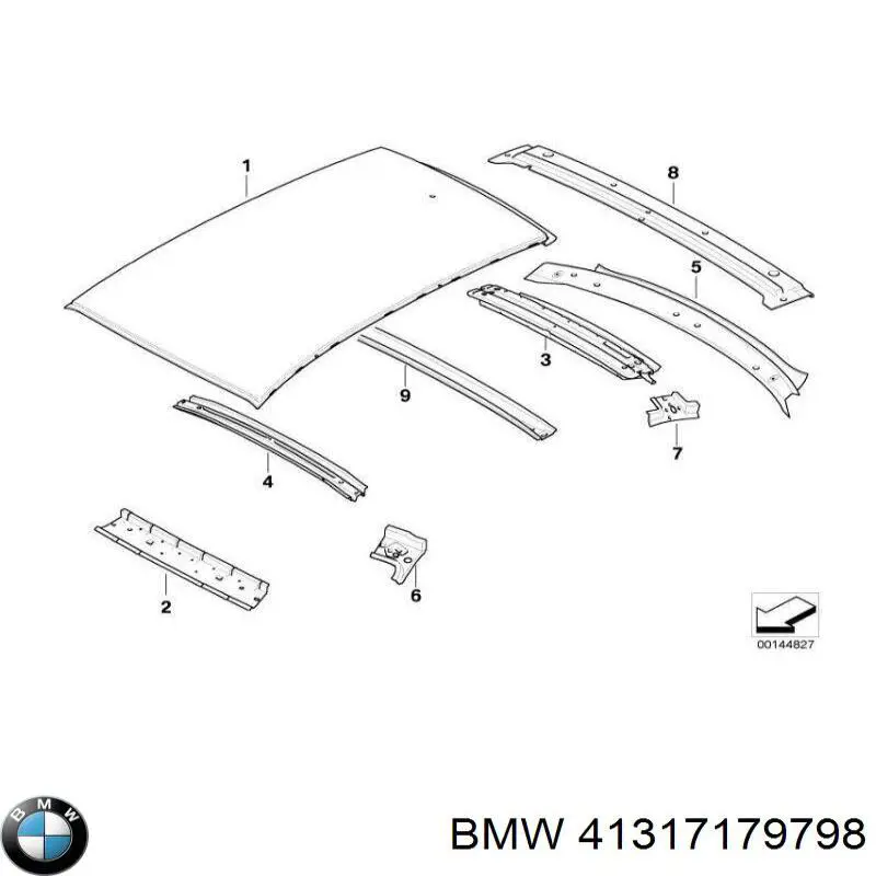 41317179798 BMW Дах кабіни (кузова)