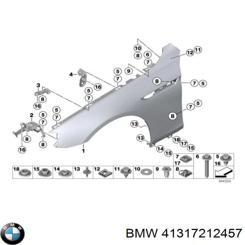  BMW 41317212457 ціна, від 6.68 USD