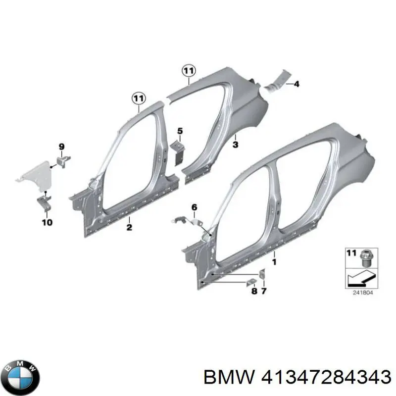 41007479536 BMW Перегородка