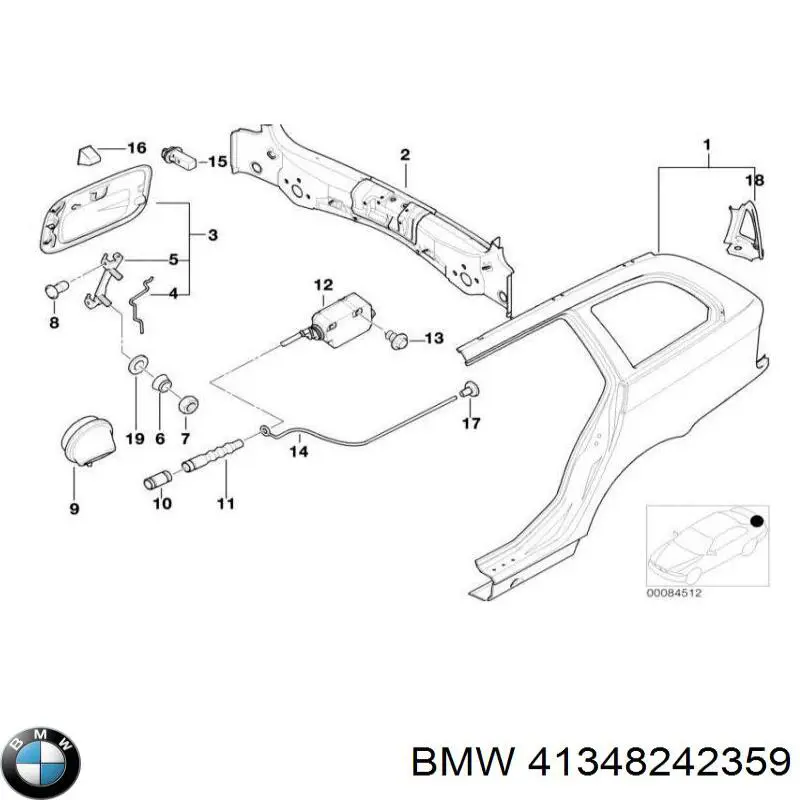 Панель багажного відсіку на BMW 3 (E46)