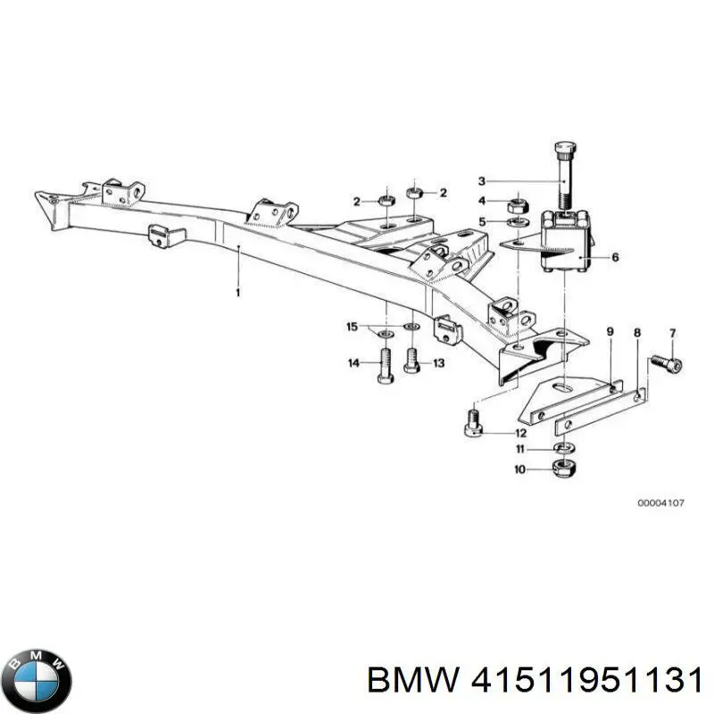 41511951131 BMW Петля передніх дверей, лівою