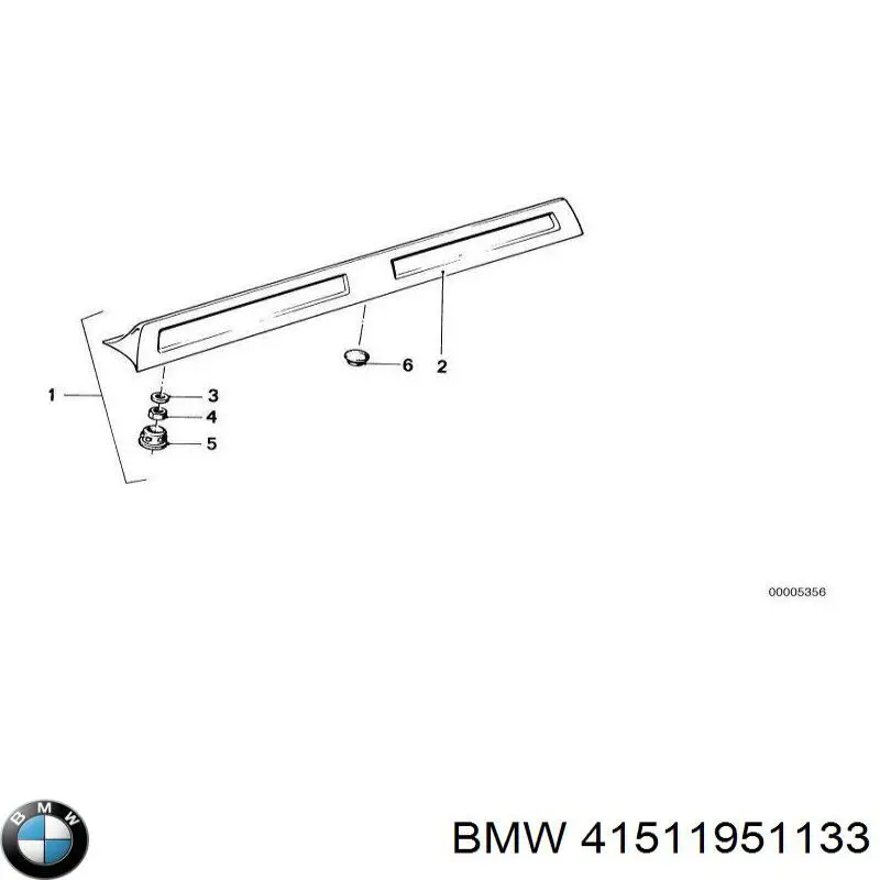 41511951133 BMW Завіса дверей передных лівих
