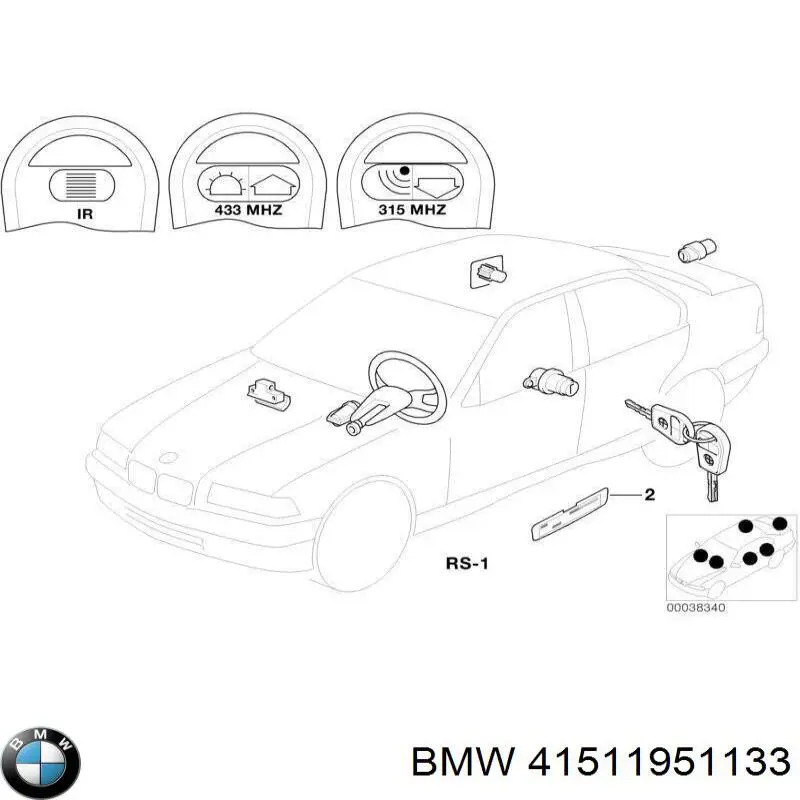 Петля водійських дверей BMW 41511951133 ціна, від 48.11 USD