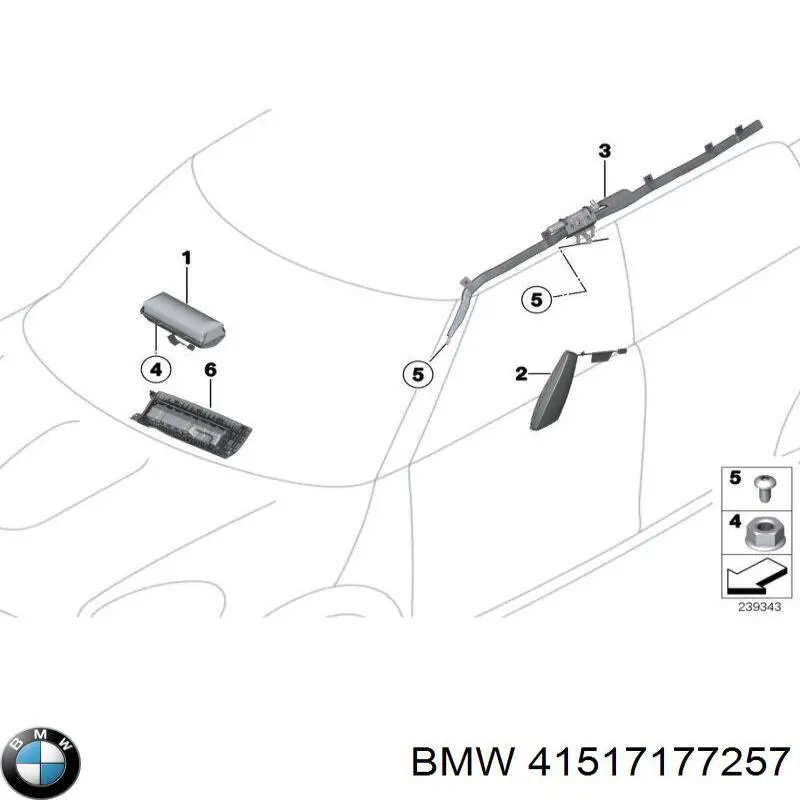 Купити 41517177257 BMW Петля водійських дверей