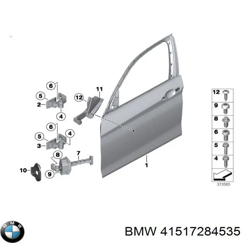 Завіса дверей передных лівих BMW 41517284535 ціна, від 12.67 USD