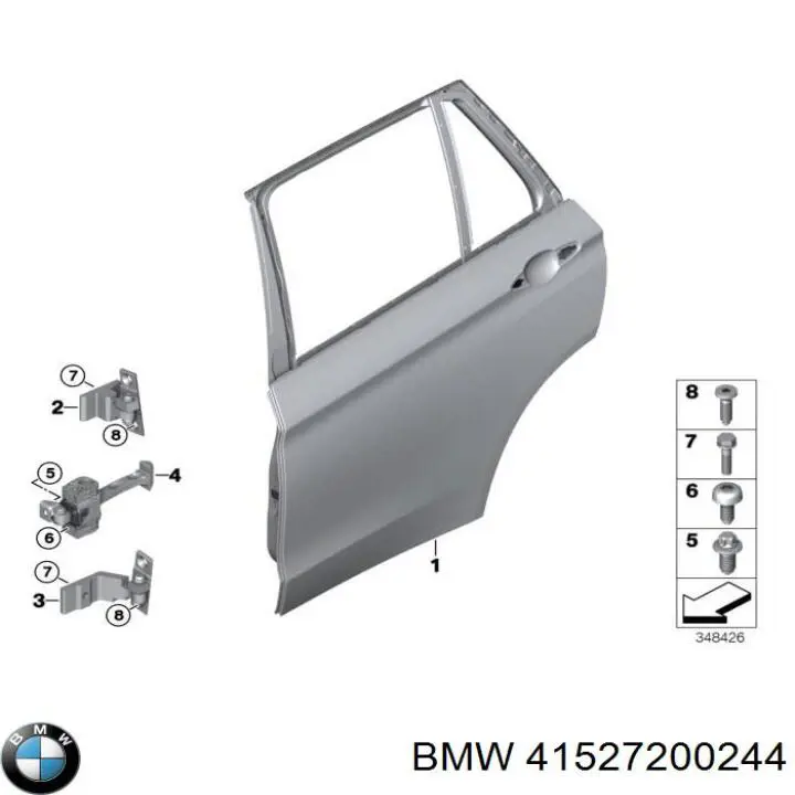 41527200244 BMW Петля заднтої двері, правої