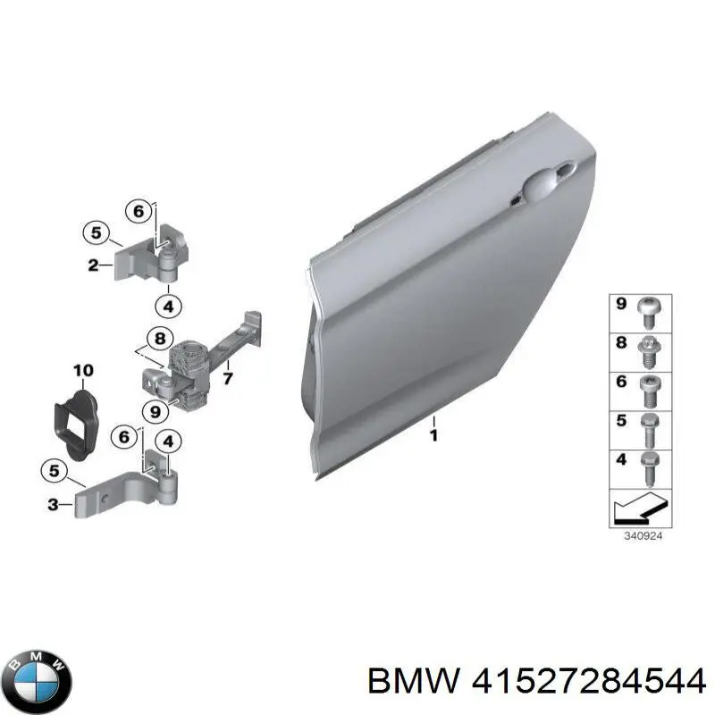 Петля заднтої двері, правої на BMW X2 (F39)