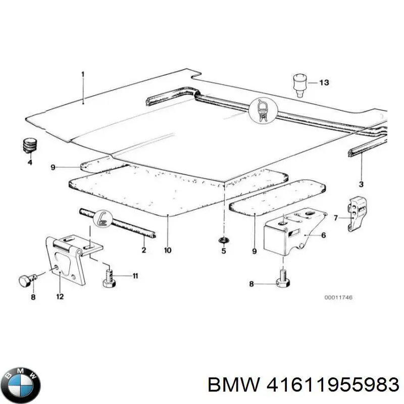 41611955983 BMW Капот