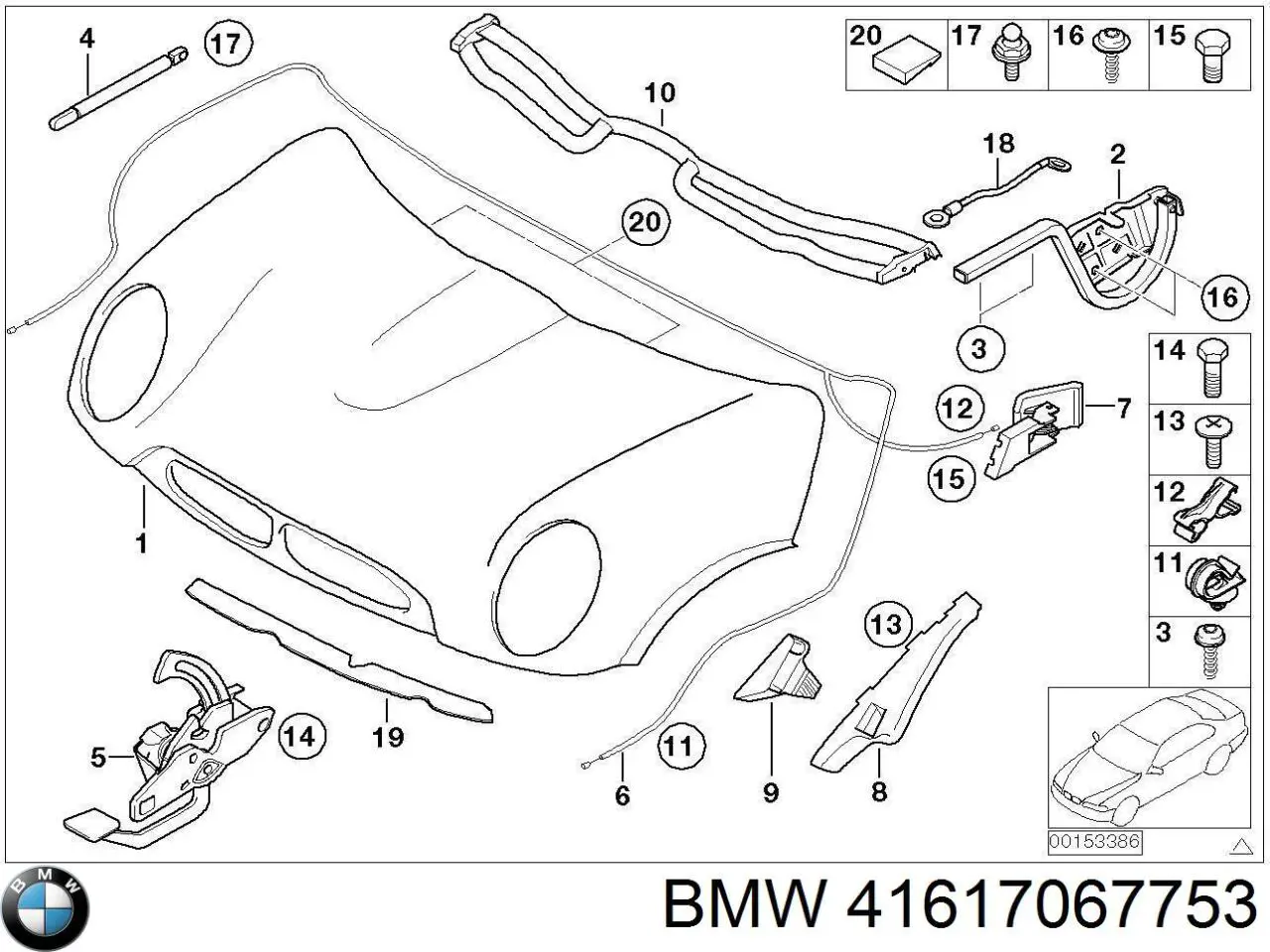 41617067753 BMW Капот