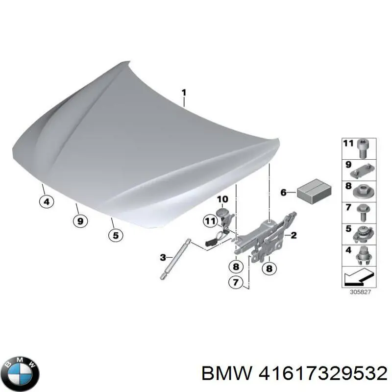 Капот на BMW 3 GRAN TURISMO 