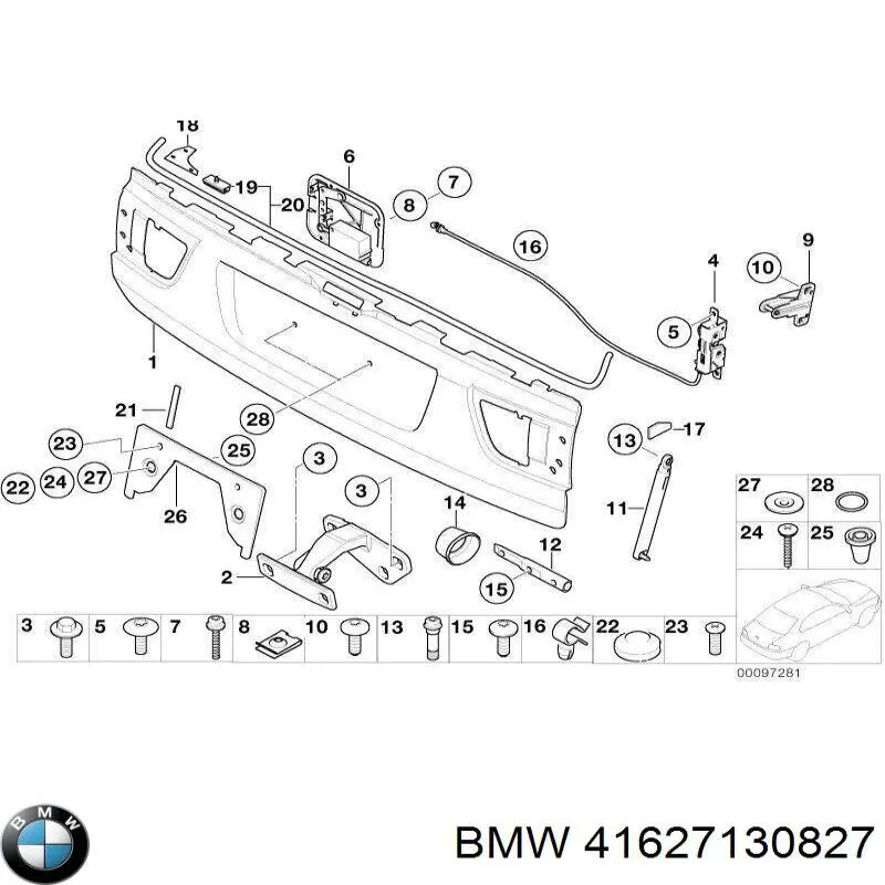 Борт задній 41627130827 BMW