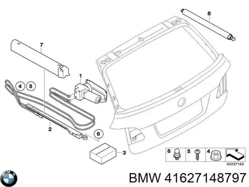 41627148797 BMW Вісь вилки зчеплення
