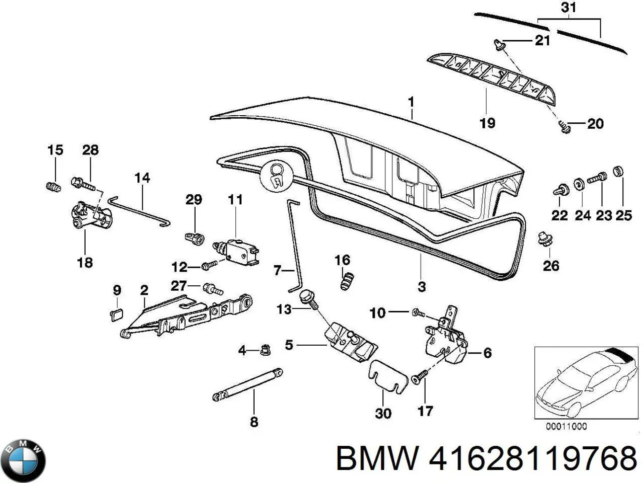 Кунг на пікап на BMW 3 (E36)