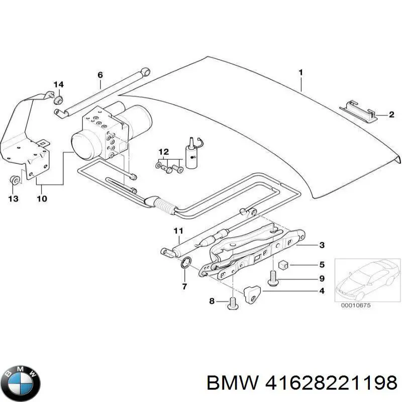 Завіса кришки багажника BMW 41628221198 ціна, від 270.19 USD