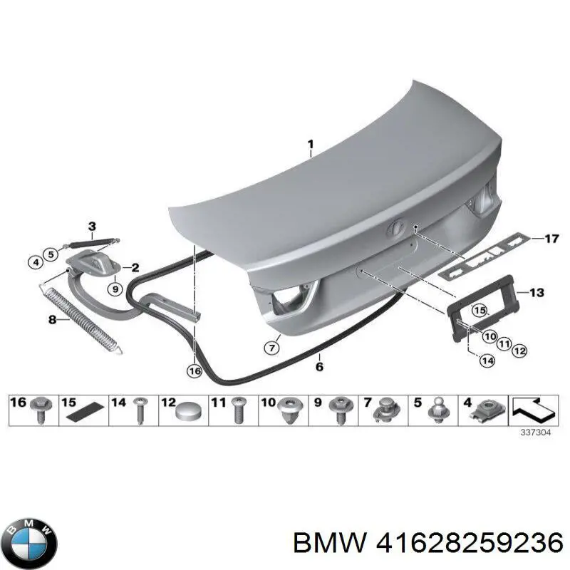  BMW 41628259236 ціна, від 4.43 USD