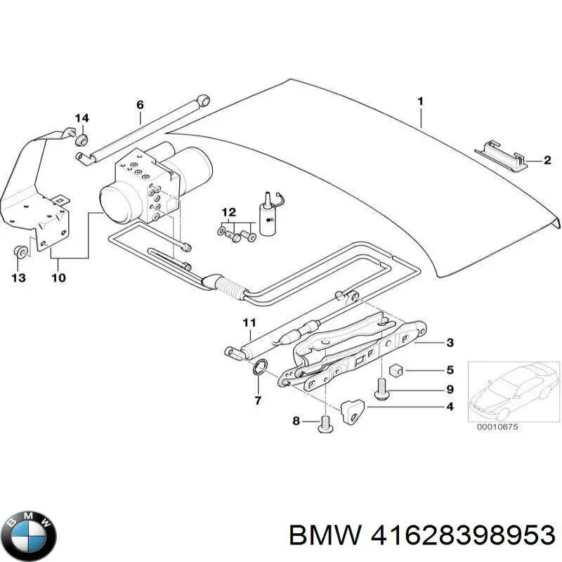 Завіса кришки багажника BMW 41628398953 ціна, від 236.57 USD