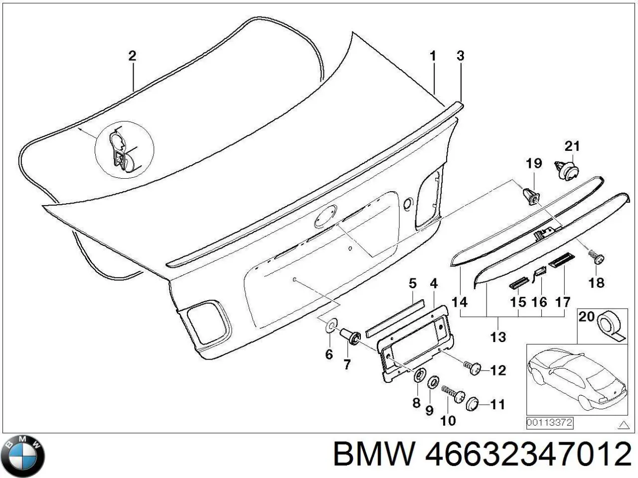  46632347012 BMW