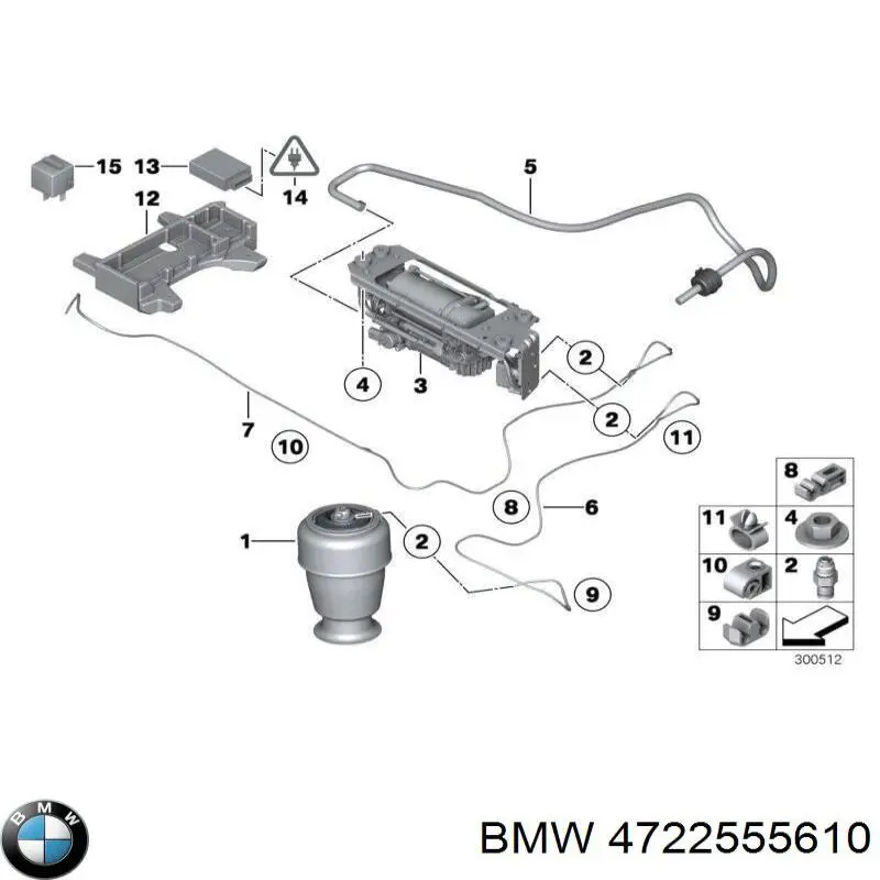 Блок клапанів гідравлічної підвіски AБС (ABS) BMW 4722555610 ціна, від 70.54 USD