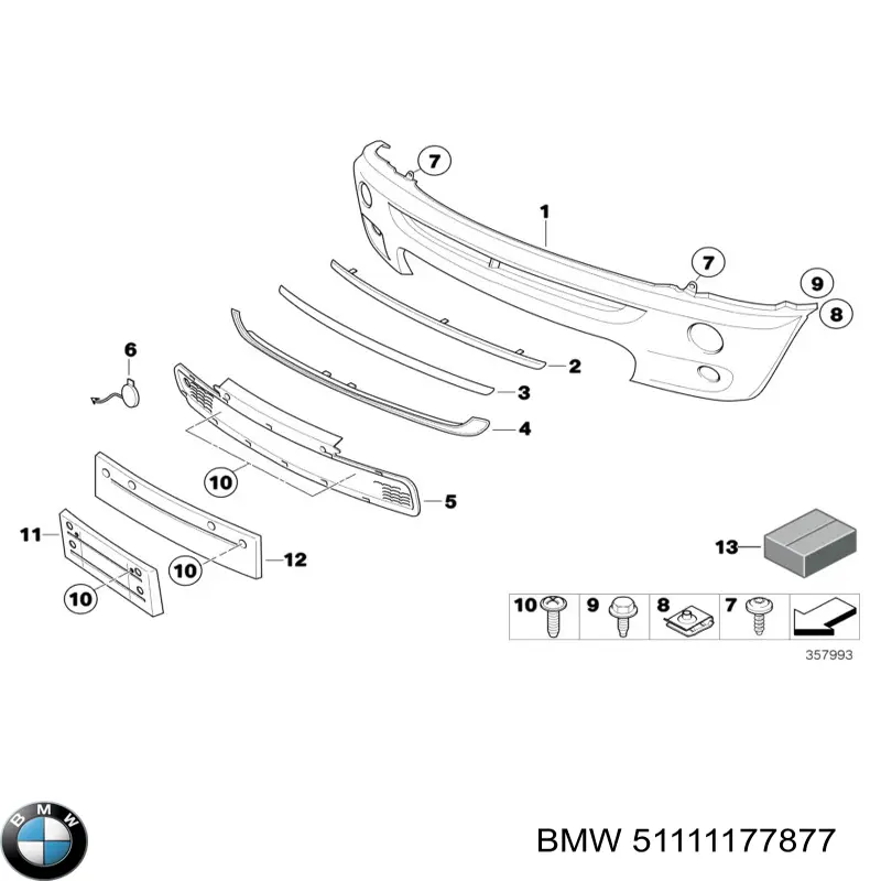 Бампер на авто BMW 51111177877 ціна, від 568.10 USD