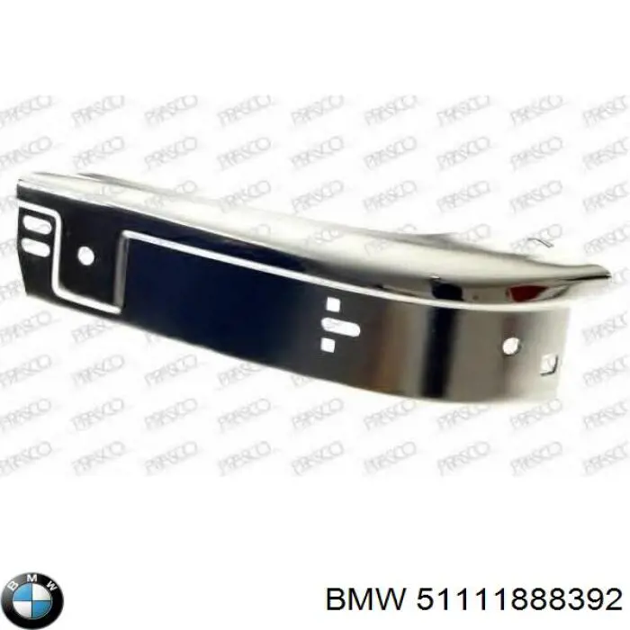 Бампер передній, права частина BMW 51111888392 ціна, від 159.03 USD