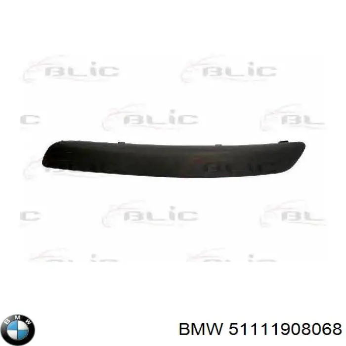 Купити 51111908068 BMW Накладка бампера переднього, ліва
