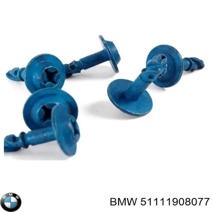 Пістон (кліп) кріплення підкрилки переднього крила BMW 51111908077