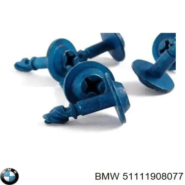 Пістон (кліп) кріплення підкрилки переднього крила BMW 51111908077 ціна, від 0.66 USD