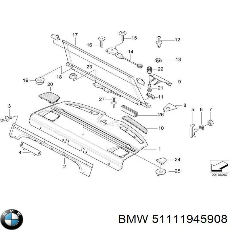 Купити 7125136 Autotechteile Накладка бампера переднього, права