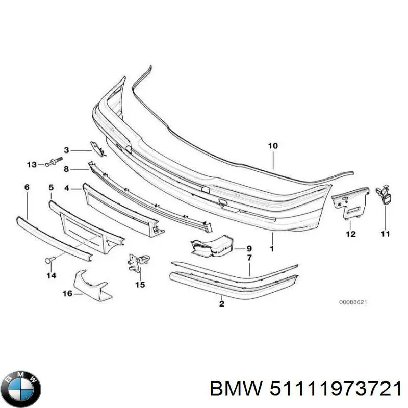  BMW 51111973721