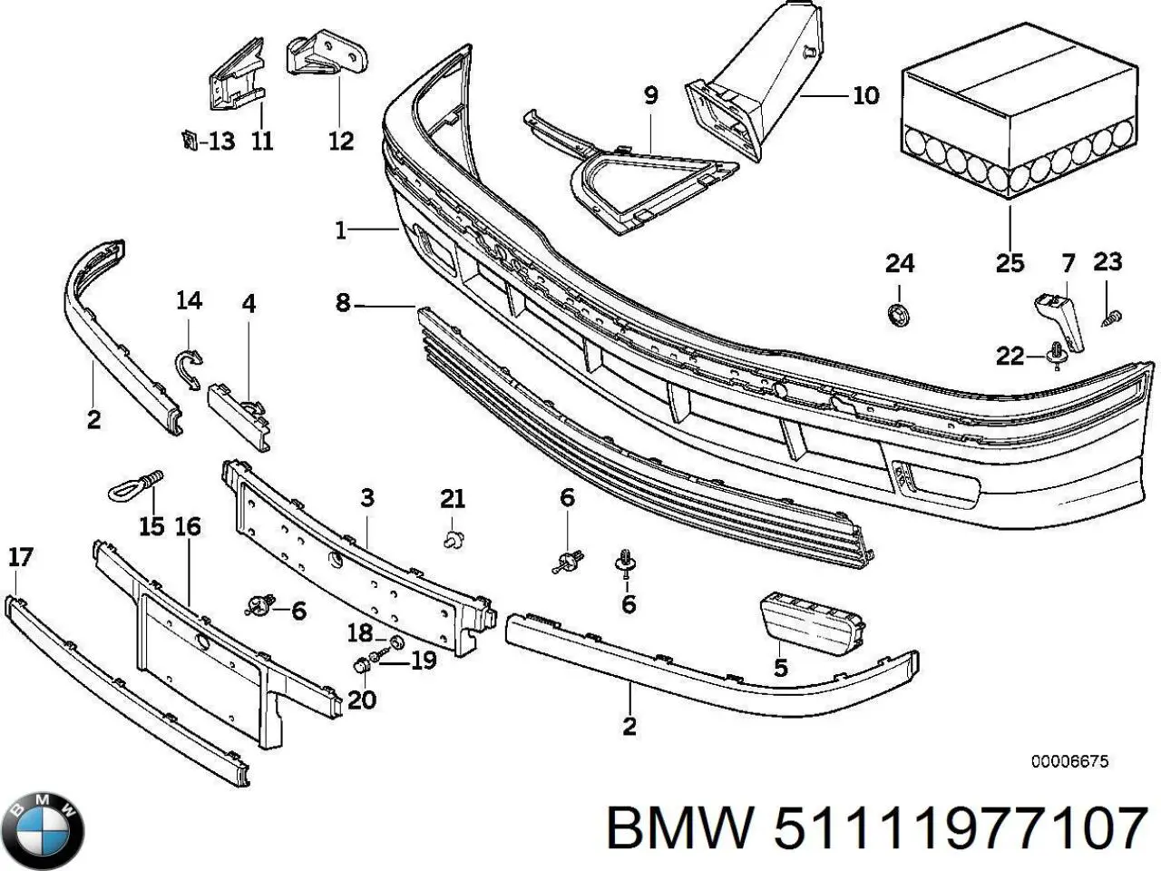 Купити 51111977107 BMW 