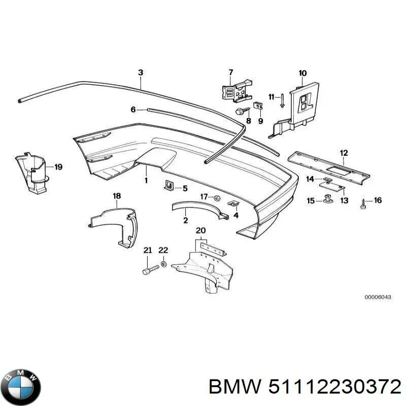  BMW 51112230372 ціна, від 43.75 USD