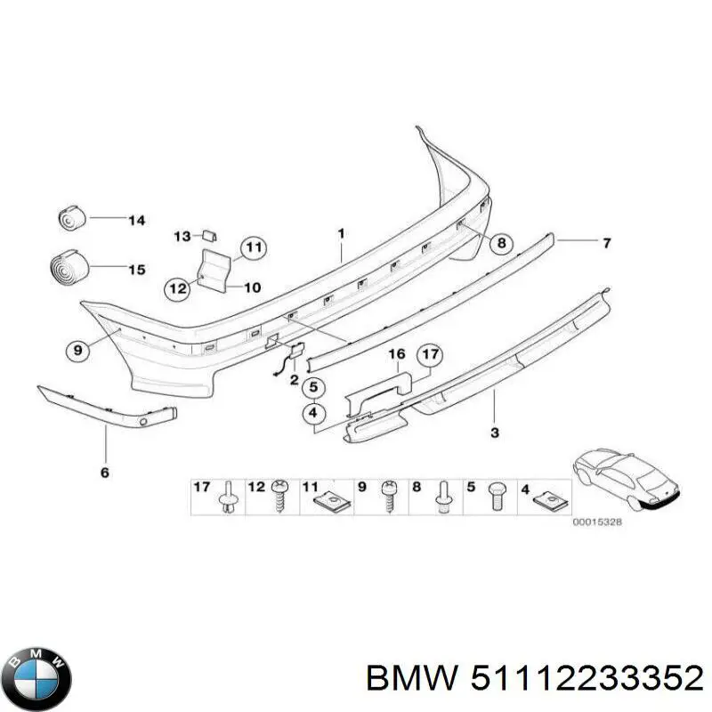  BMW 51112233352 ціна, від 17.75 USD