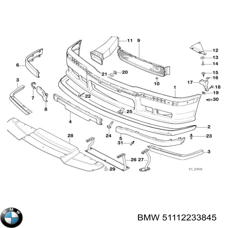  BMW 51112233845 ціна, від 6.00 USD