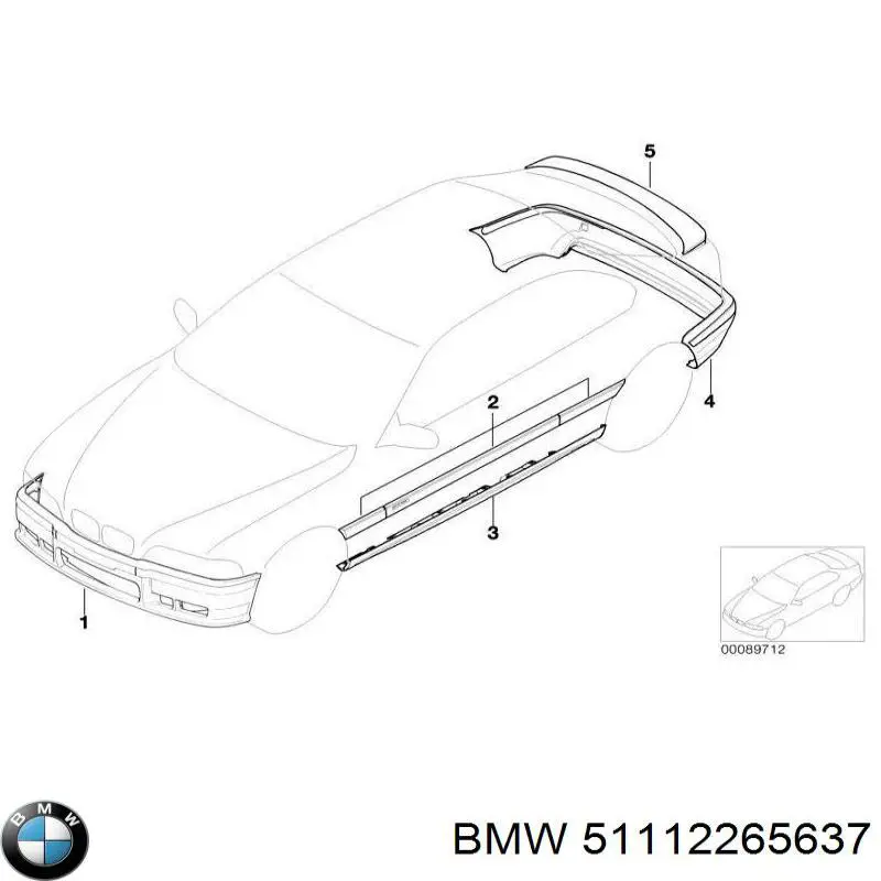  BMW 51112265637 ціна, від 58.53 USD
