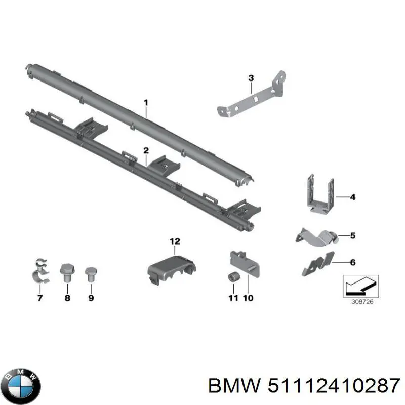 Купити 51112410287 BMW 