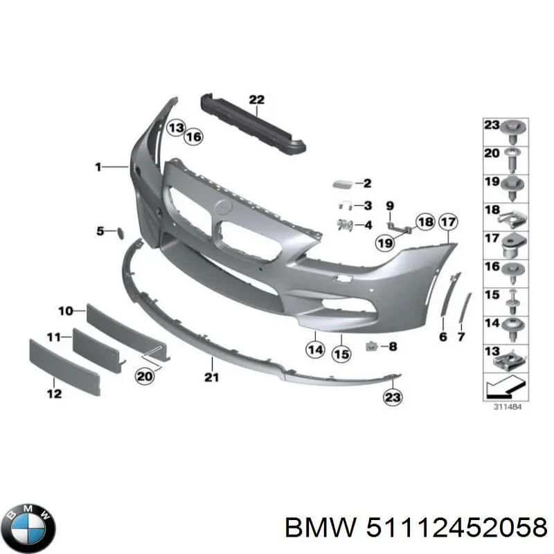  BMW 51112452058 ціна, від 52.23 USD