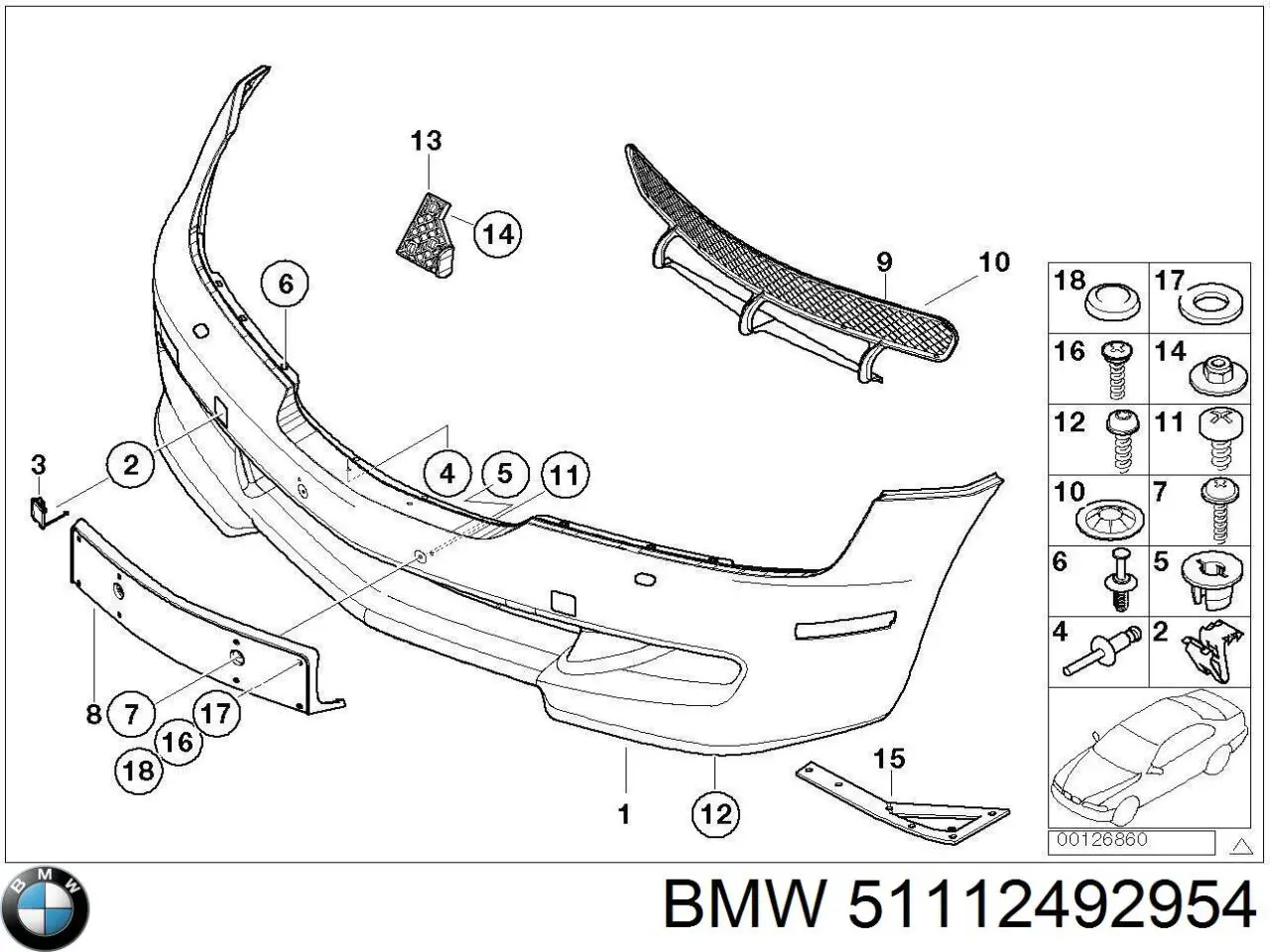  BMW 51112492954 ціна, від 63.60 USD