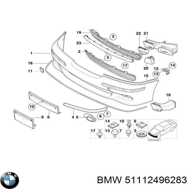 Купити 51112496283 BMW Оправа протитуманки