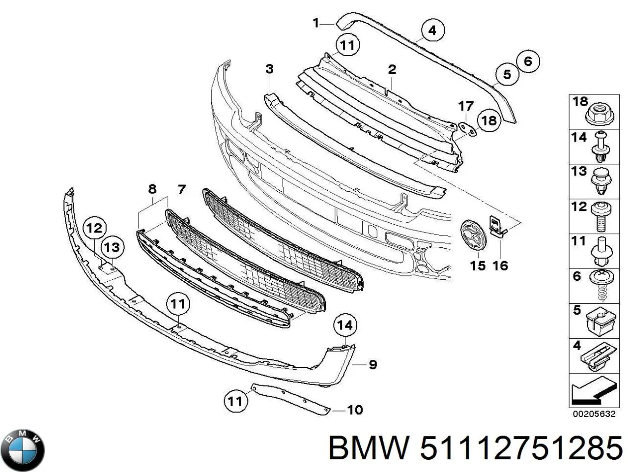 Купити 51112751285 BMW 