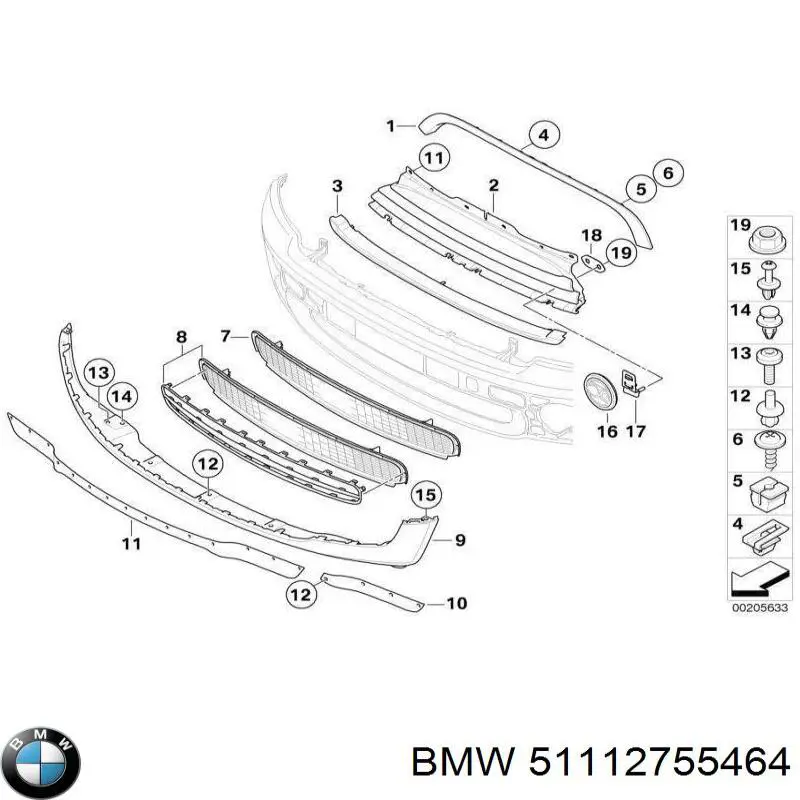  BMW 51112755464 ціна, від 96.39 USD